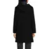 Women's Wool Coat with Removable Dickey, Back