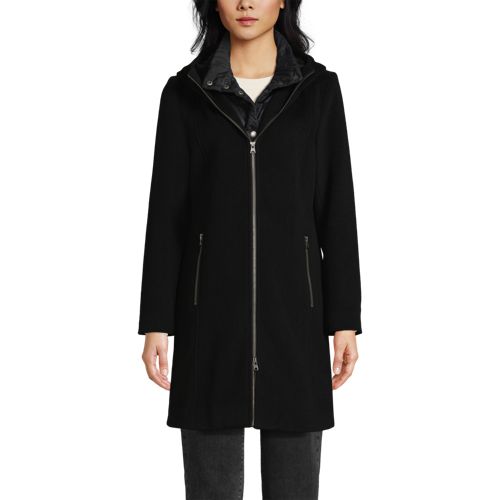 Women's Wool Coat with Removable Dickey - image 3