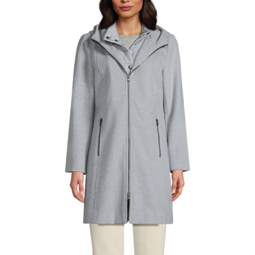 Women's Wool Coat with Removable Dickey - image 4
