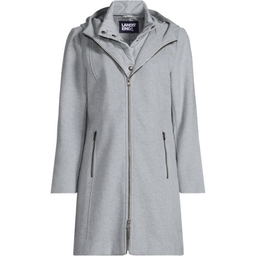 Women's Wool Coat with Removable Dickey - image 2