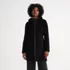 Women's Wool Coat with Removable Dickey, Front