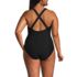 Women's Plus Size Texture Tugless X-Back One Piece Swimsuit, Back
