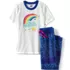 Kids Short Sleeve Top and Jogger Bottom Pajama Set, alternative image