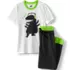 Kids Short Sleeve Top and Jogger Bottom Pajama Set, alternative image