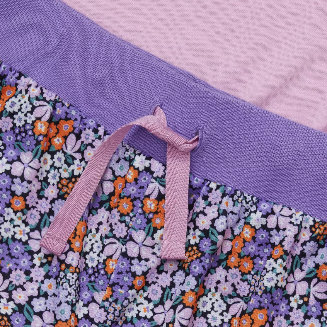 Kids Short Sleeve Top and Jogger Bottom Pajama Set