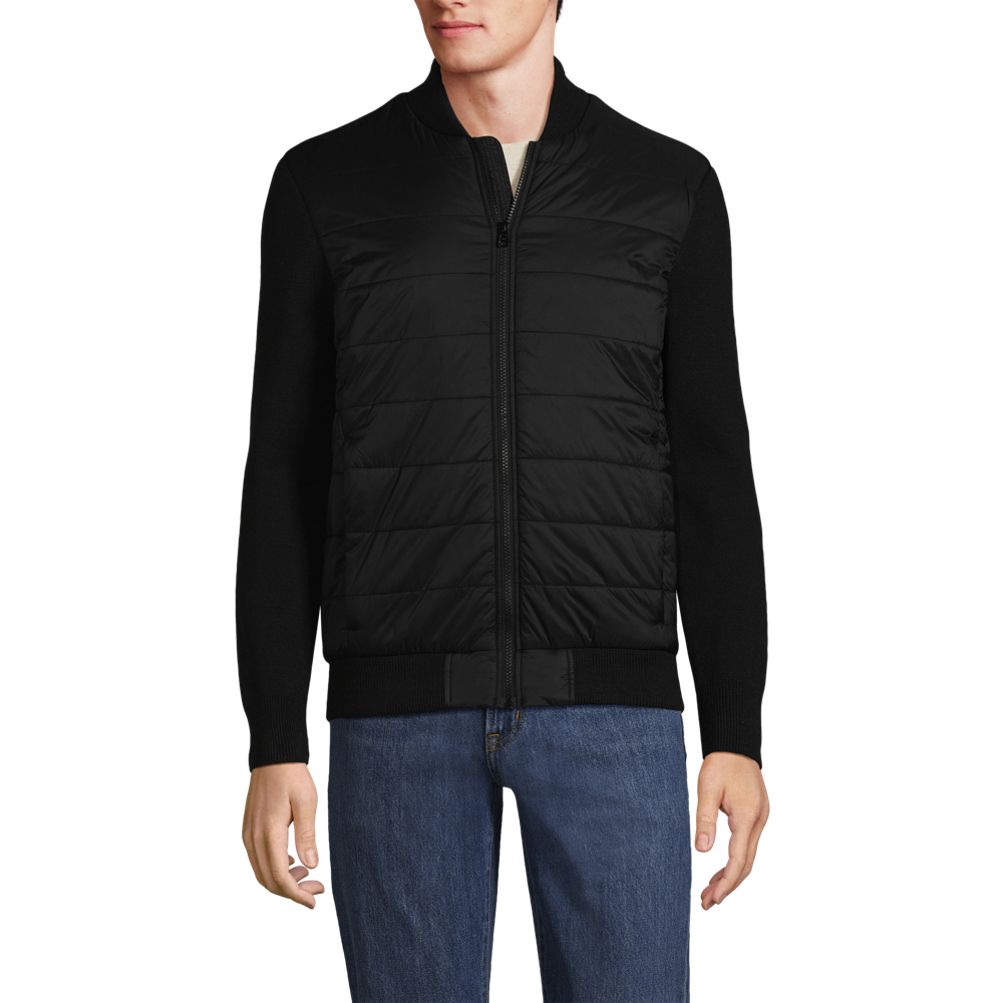 Men's Insulated Sweater Jacket | Lands' End