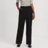 Women's Satin Elastic Back Wide Leg Pants, Front