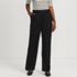 Women's Satin Elastic Back Wide Leg Pants, Front