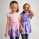 Girls Short Sleeve Gathered Waist Tunic Top, alternative image