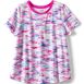 Girls Short Sleeve Active Curved Hem Tee, Front