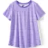 Girls Short Sleeve Active Curved Hem Tee, Front