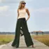 Women's Wide Leg Fluid Palazzo Pants, alternative image