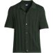 Men's Short Sleeve Jacquard Stripe Button Down Sweater Polo, Front