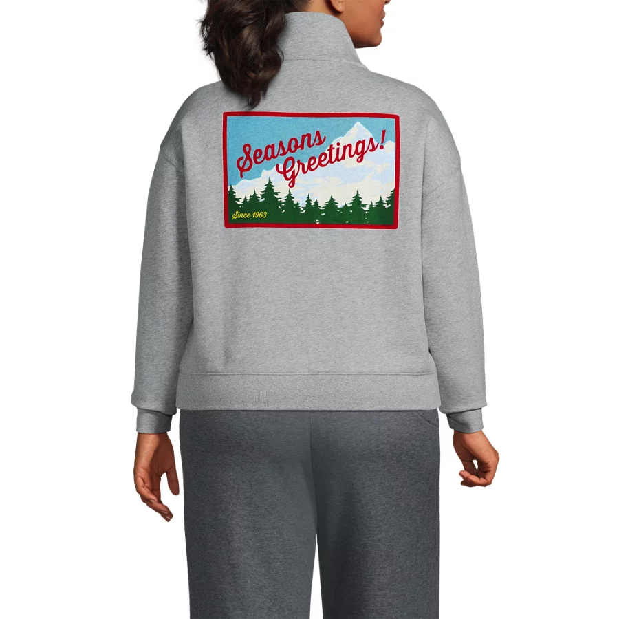 Women's Relaxed Serious Sweats Long Sleeve 12 Zip Sweatshirt