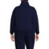 Women's Plus Size Serious Sweats Relaxed Long Sleeve Half Zip Sweatshirt - Set Top, Back