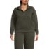 Women's Plus Size Relaxed Serious Sweats Long Sleeve Quarter Zip Sweatshirt, Front
