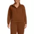 Women's Plus Size Relaxed Serious Sweats Long Sleeve 1/2 Zip Sweatshirt, Front