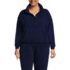 Women's Plus Size Serious Sweats Relaxed Long Sleeve Half Zip Sweatshirt - Set Top, Front