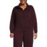 Women's Plus Size Relaxed Serious Sweats Long Sleeve Quarter Zip Sweatshirt, Front