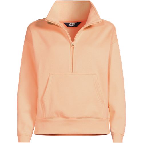 Women's Serious Sweats Relaxed Long Sleeve Half Zip Sweatshirt - Set Top, Front