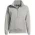 Women's Plus Size Relaxed Serious Sweats Long Sleeve 1/2 Zip Sweatshirt, Front