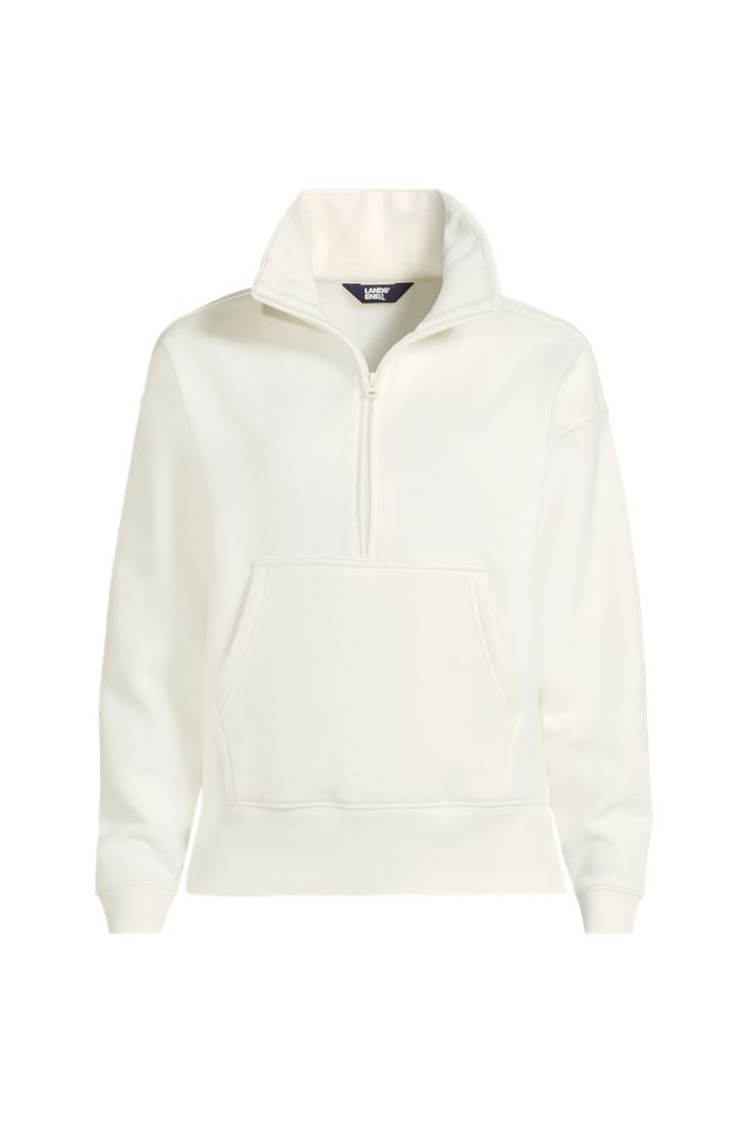 Lands' End Serious Sweats 1/2 Zip Sweatshirt — affordable Lululemon Scuba hoodie dupe