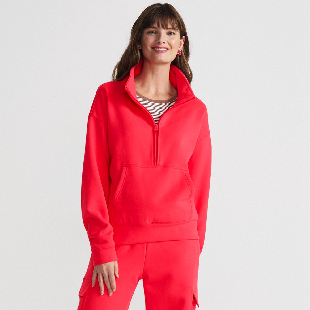 Women's Serious Sweats Relaxed Long Sleeve Half Zip