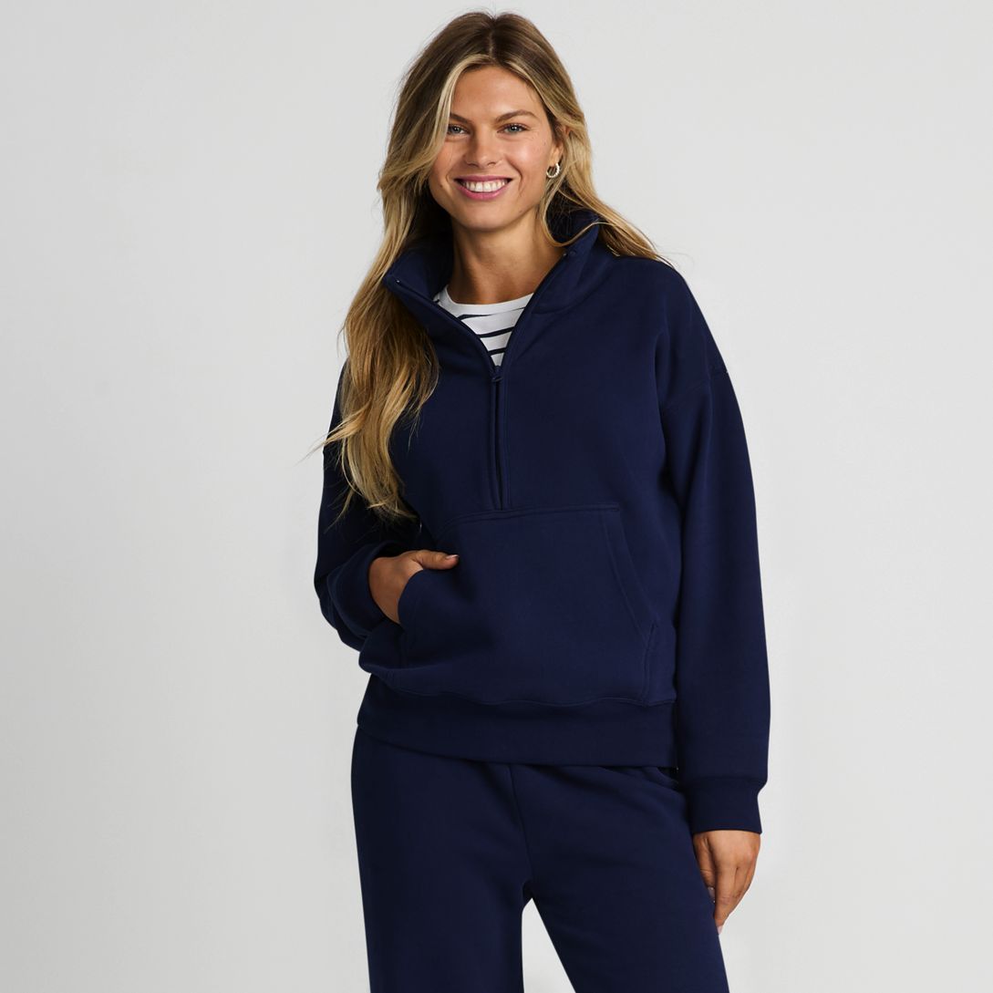 Women's Serious Sweats Relaxed Long Sleeve Half Zip Sweatshirt