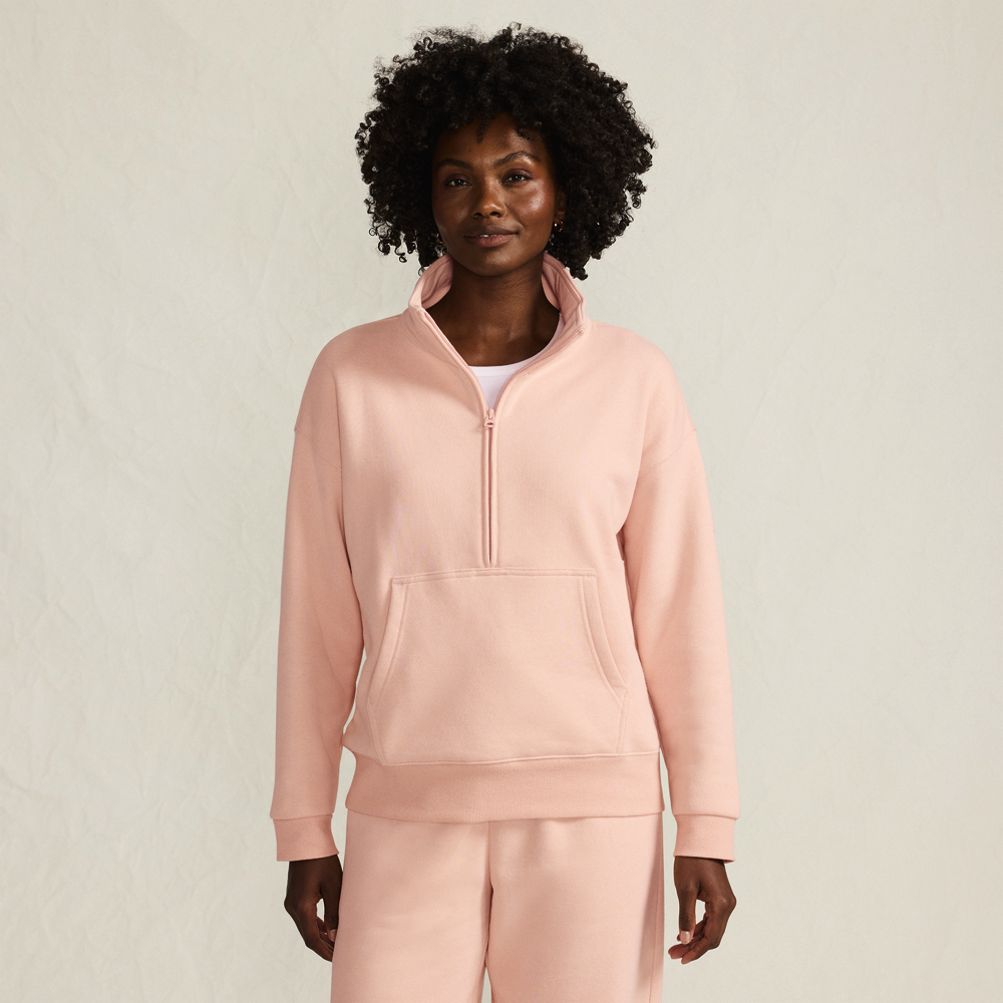 トップス peep inside head HALF ZIP SWEATSHIRT HECT】Big Panel Switching Half Zip Sweatshirt / ビッグ