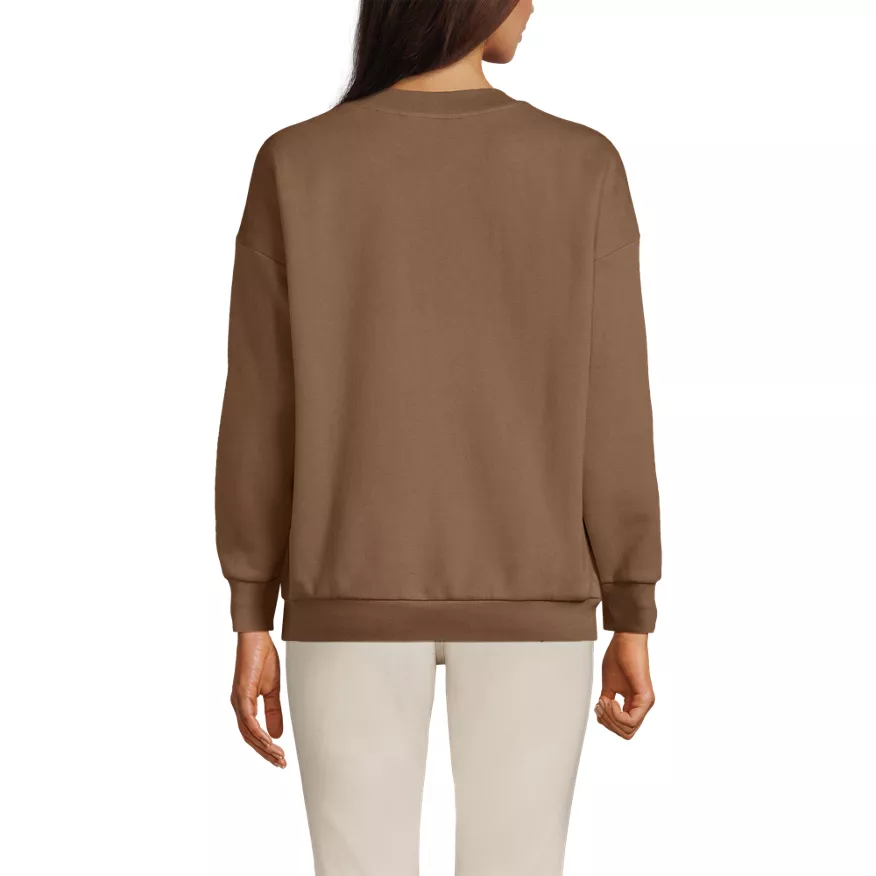 Women's Serious Sweats Oversized Long Sleeve Crew Neck Sweatshirt