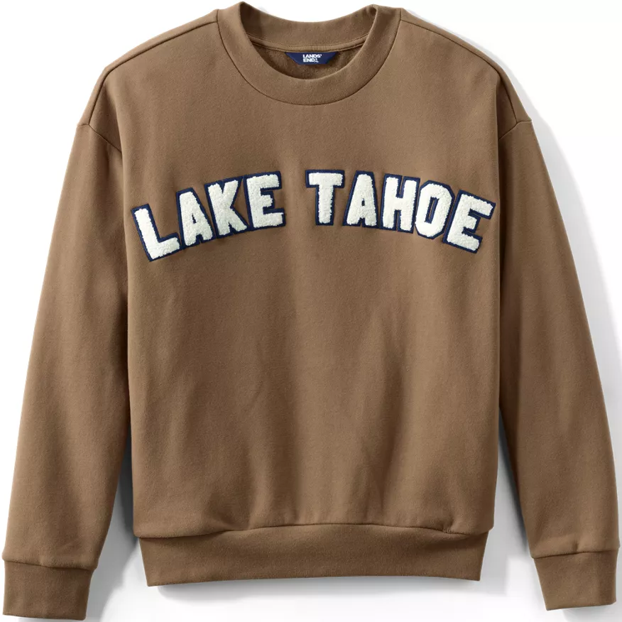 Women's Serious Sweats Oversized Long Sleeve Crew Neck Sweatshirt