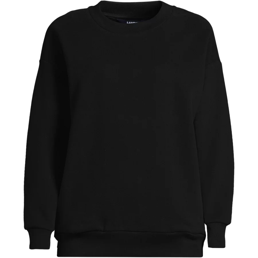Women's Serious Sweats Oversized Long Sleeve Crew Neck Sweatshirt   Set Top view 3