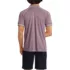 Men's Short Sleeve Birdseye Zip Performance Polo, Back