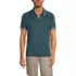 Men's Short Sleeve Birdseye Zip Performance Polo, Front