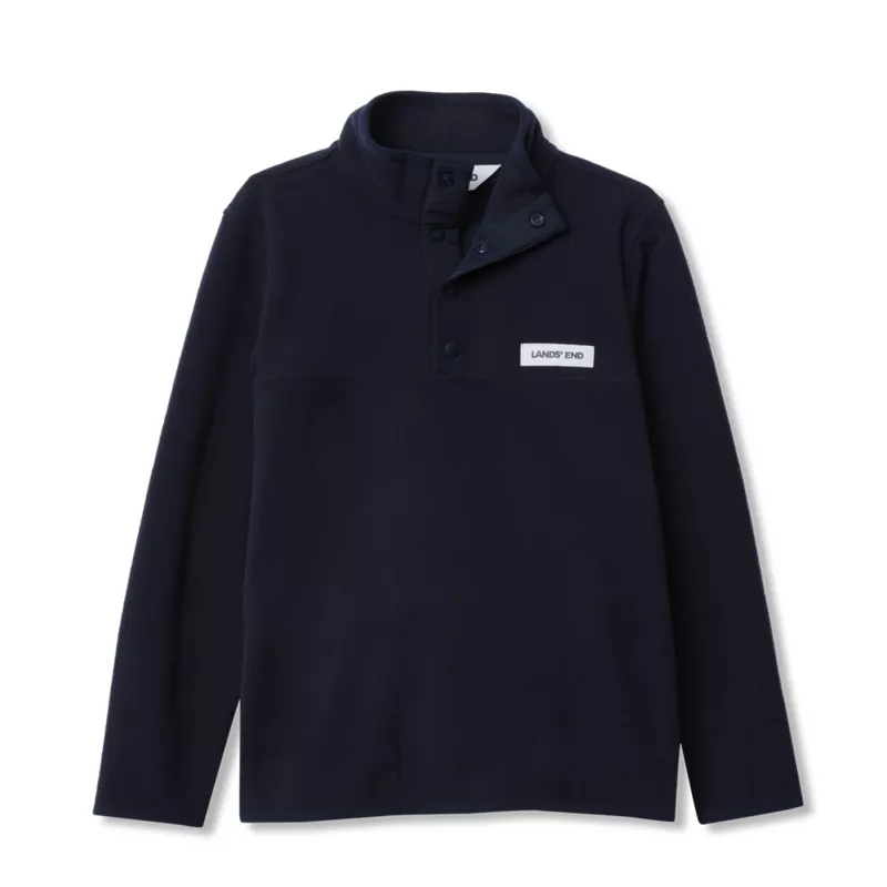 Kids Anyweather Fleece Snap Neck Pullover, alternative image