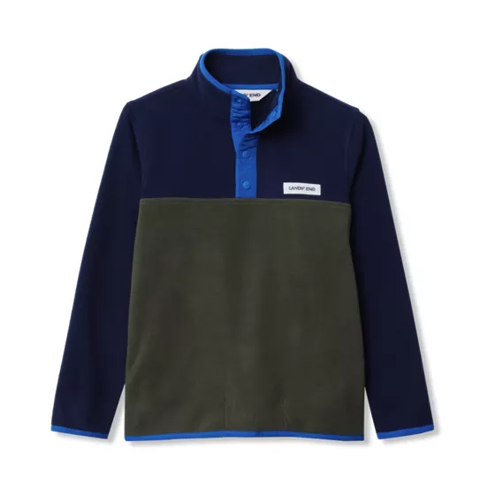 Kids Anyweather Fleece Snap Neck Pullover - primary