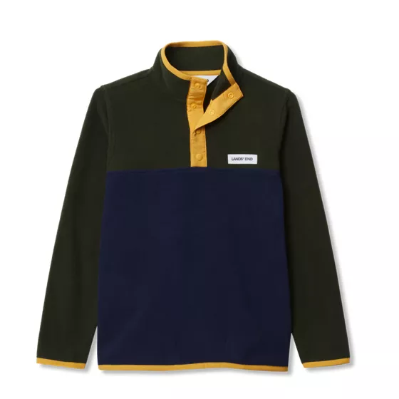 Kids Anyweather Fleece Snap Neck Pullover - primary