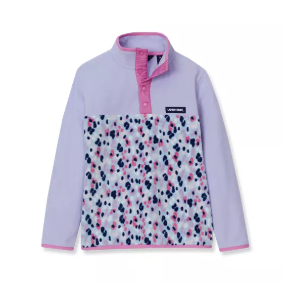 Kids Anyweather Fleece Snap Neck Pullover - primary
