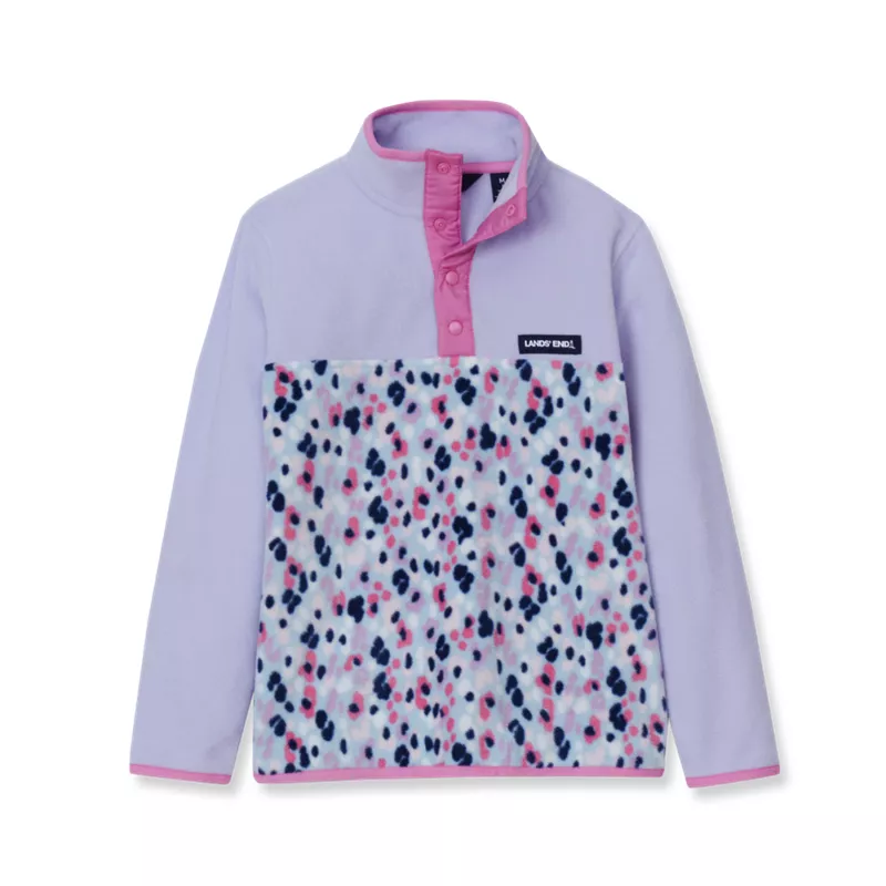 Kids Anyweather Fleece Snap Neck Pullover, alternative image