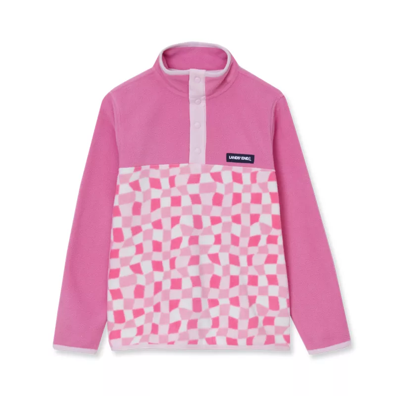 Kids Anyweather Fleece Snap Neck Pullover, alternative image