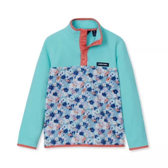 Kids Anyweather Fleece Snap Neck Pullover - primary