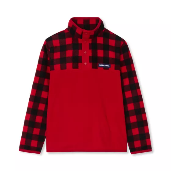 Kids Anyweather Fleece Snap Neck Pullover - primary