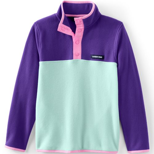 Women's heritage fleece snap neck pullover top sale