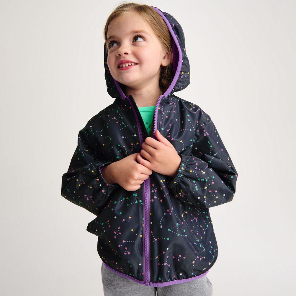 Girls packable rain jacket best sale