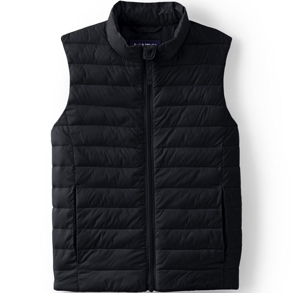 Kids black puffer vest clearance