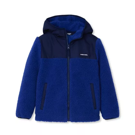 Kids Sherpa Fleece Hooded Jacket - primary