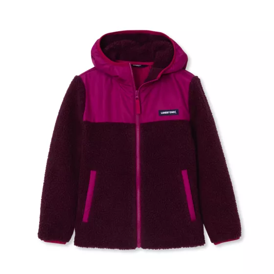Kids Sherpa Fleece Hooded Jacket - primary