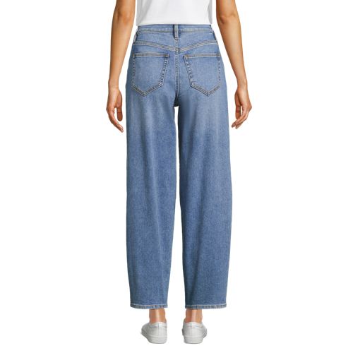 Jean Carotte Recover Stretch a Taille Haute Femme Stature Standard