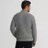 Men's Long Sleeve Shaker Mock Neck Sweater, Back