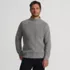 Men's Long Sleeve Shaker Mock Neck Sweater, Front